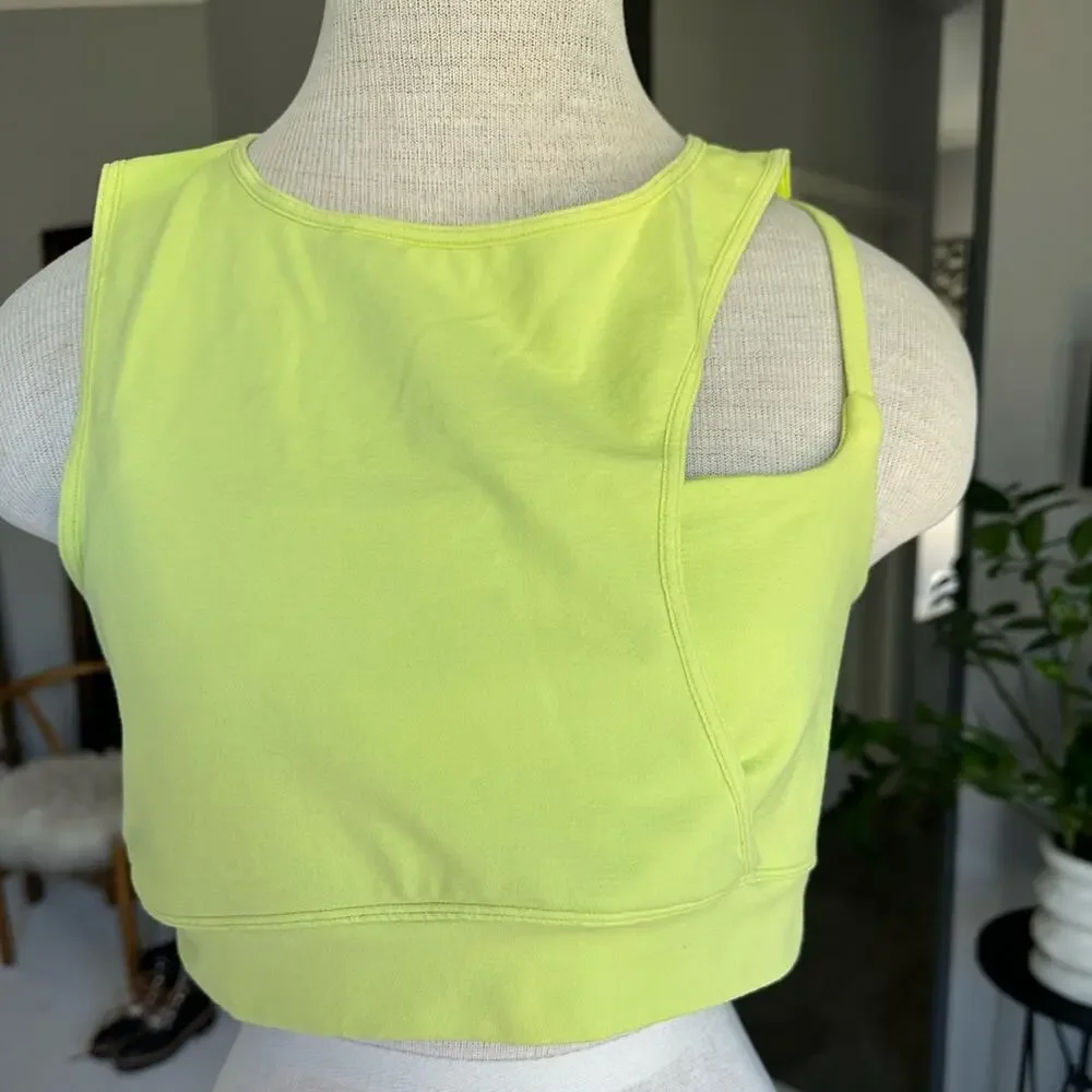 Free People neon yellow/green sports bra